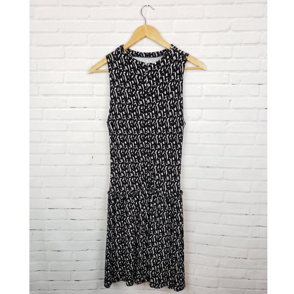French Connection Black & White Abstract Dress - Picture 2 of 5